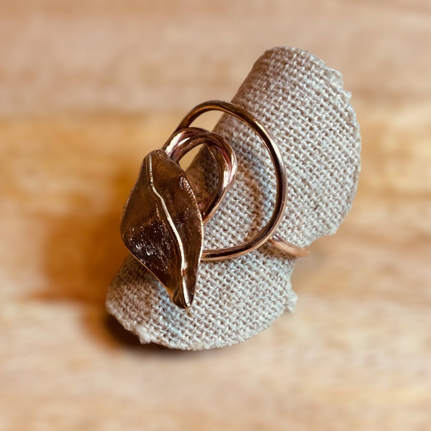 'Autumn', anello in bronzo e argento - pezzo unico