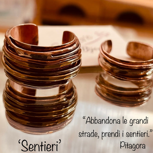 Anello 'Sentieri' - Bronzo, Rame, Ottone e Ag. 925