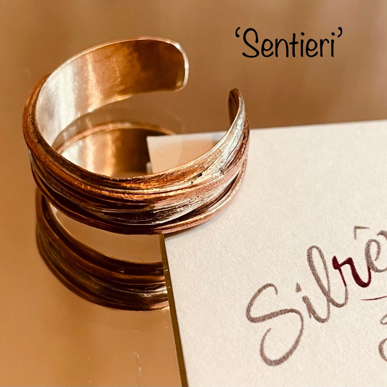 Anello 'Sentieri' - Bronzo, Rame, Ottone e Ag. 925