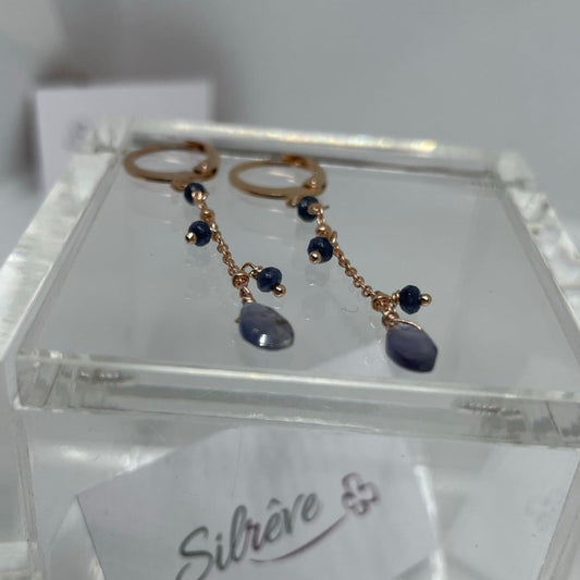 Goldsmith's knot bracelet in Ag. 925, embellished with small colored crystals.