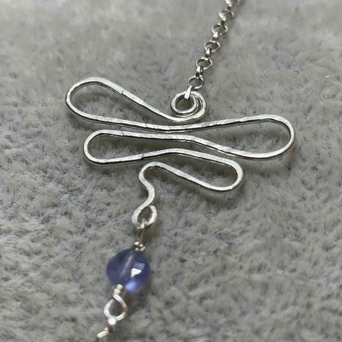 Braccialetto  'Dragonfly', Ag. 925 con pietra preziosa