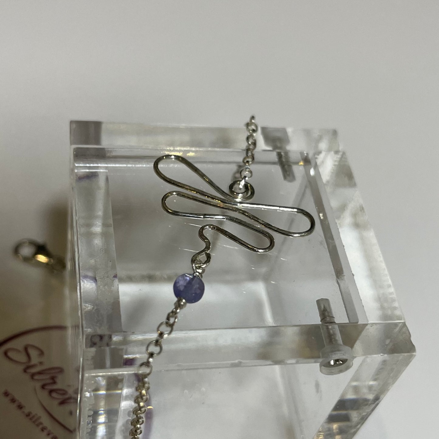 Braccialetto  'Dragonfly', Ag. 925 con pietra preziosa