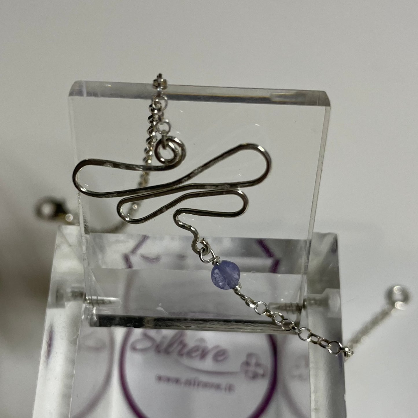 Braccialetto  'Dragonfly', Ag. 925 con pietra preziosa