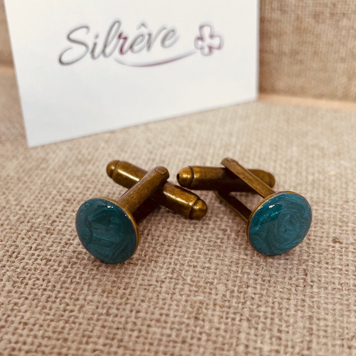 Coppia di gemelli uomo in bronzo