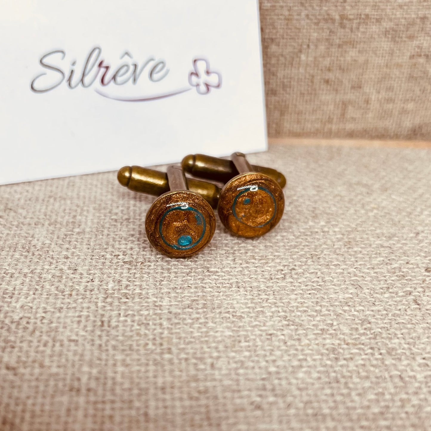 Coppia di gemelli uomo in bronzo