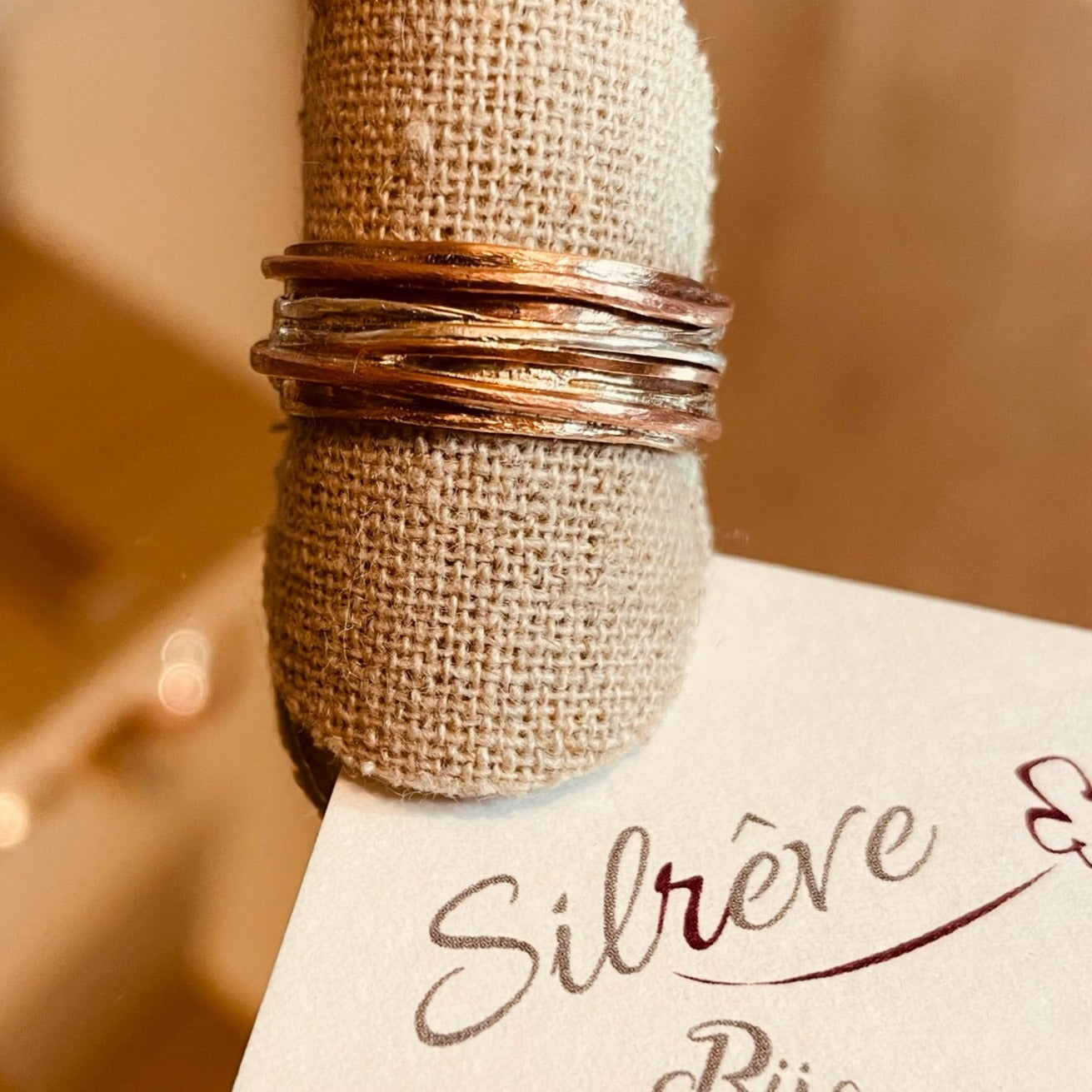 Anello 'Sentieri' - Bronzo, Rame, Ottone e Ag. 925