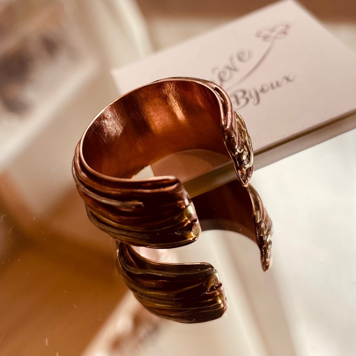 Anello 'Sentieri' - Bronzo, Rame, Ottone e Ag. 925