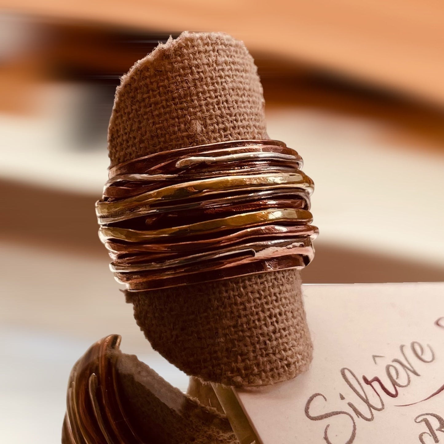 Anello 'Sentieri' - Bronzo, Rame, Ottone e Ag. 925