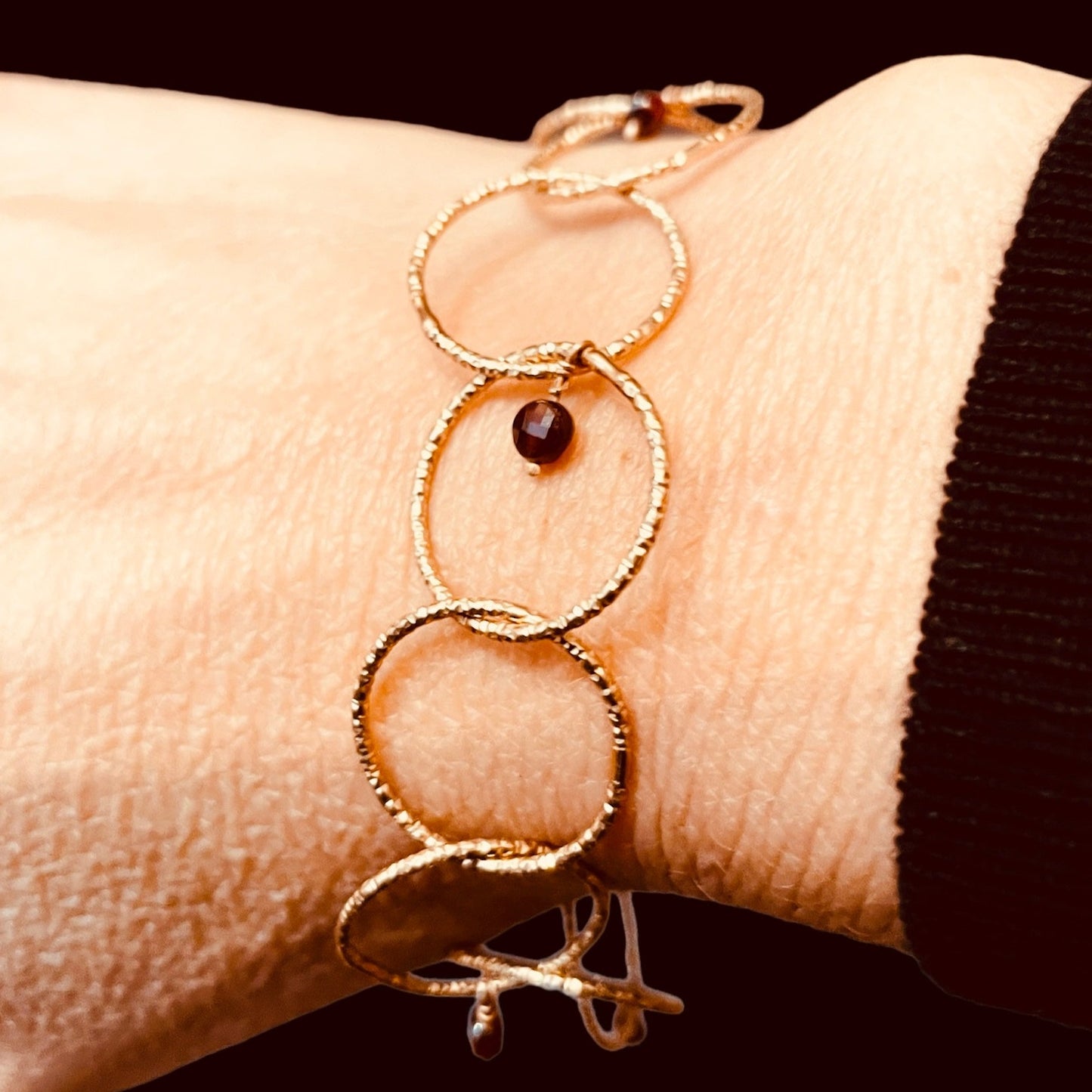 Bracciale ‘Cleo’, in bronzo diamantato