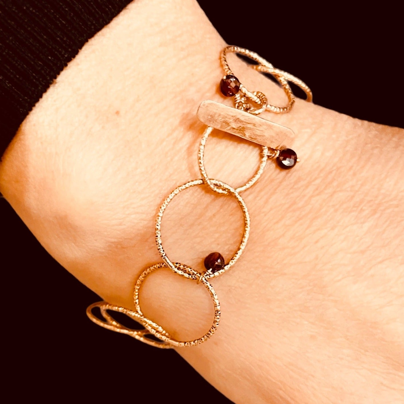 Bracciale ‘Cleo’, in bronzo diamantato