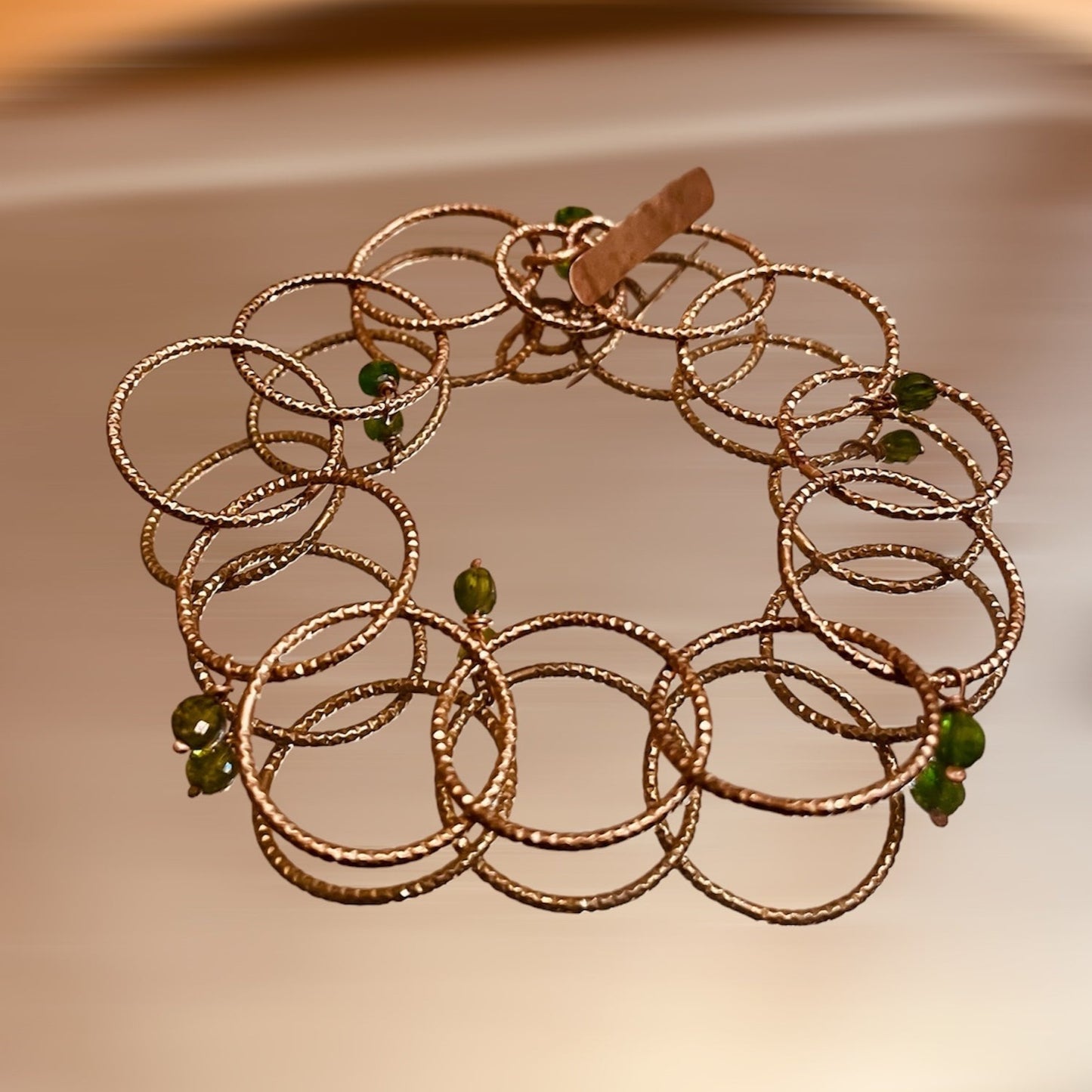 Bracciale ‘Cleo’, in bronzo diamantato