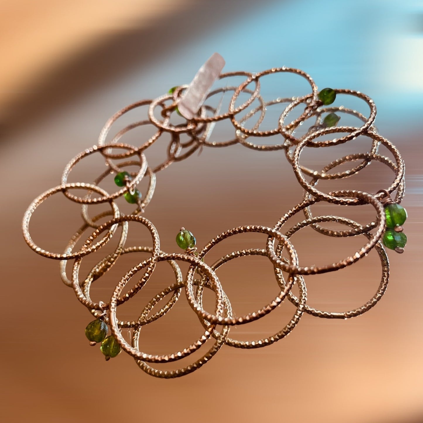 Bracciale ‘Cleo’, in bronzo diamantato