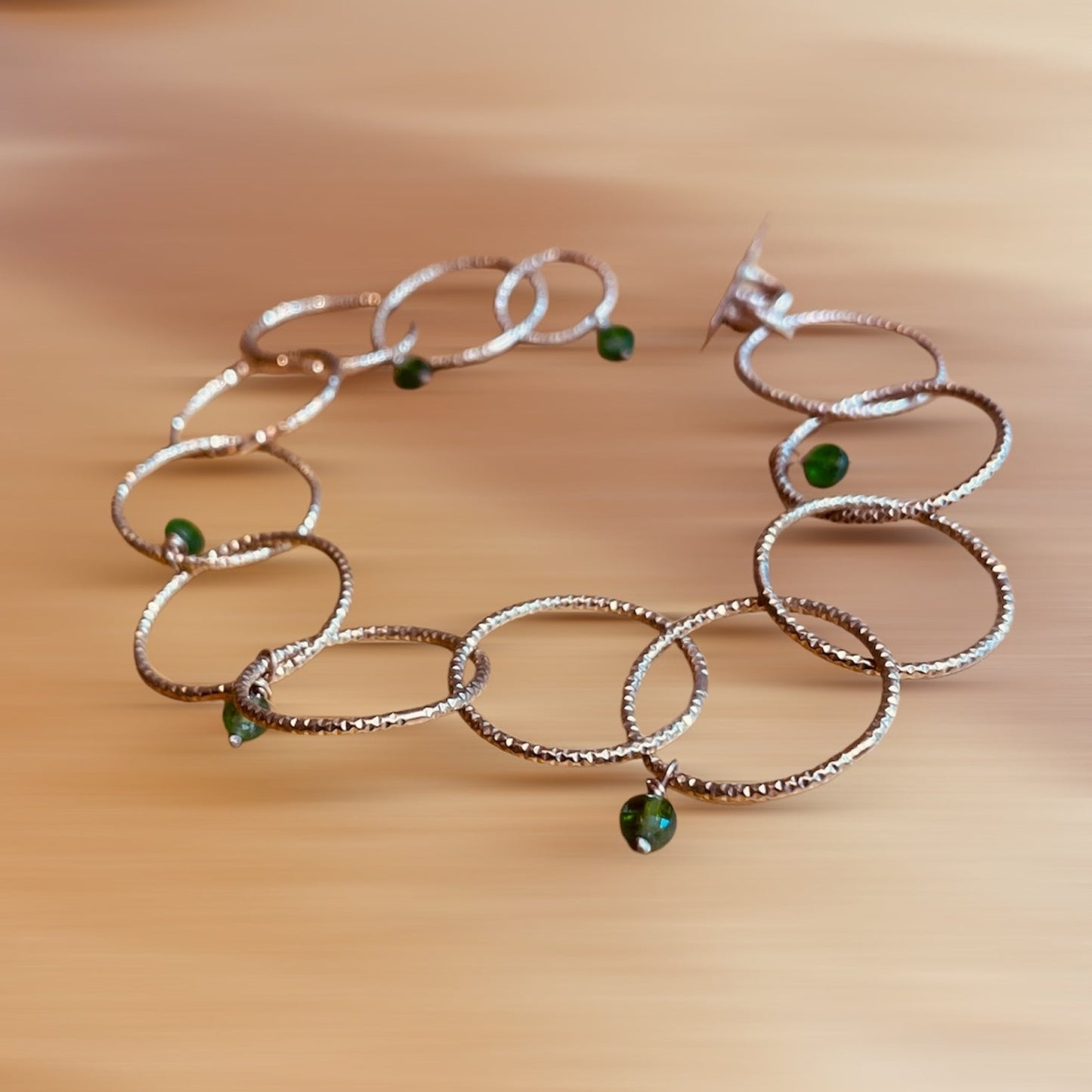 Bracciale ‘Cleo’, in bronzo diamantato