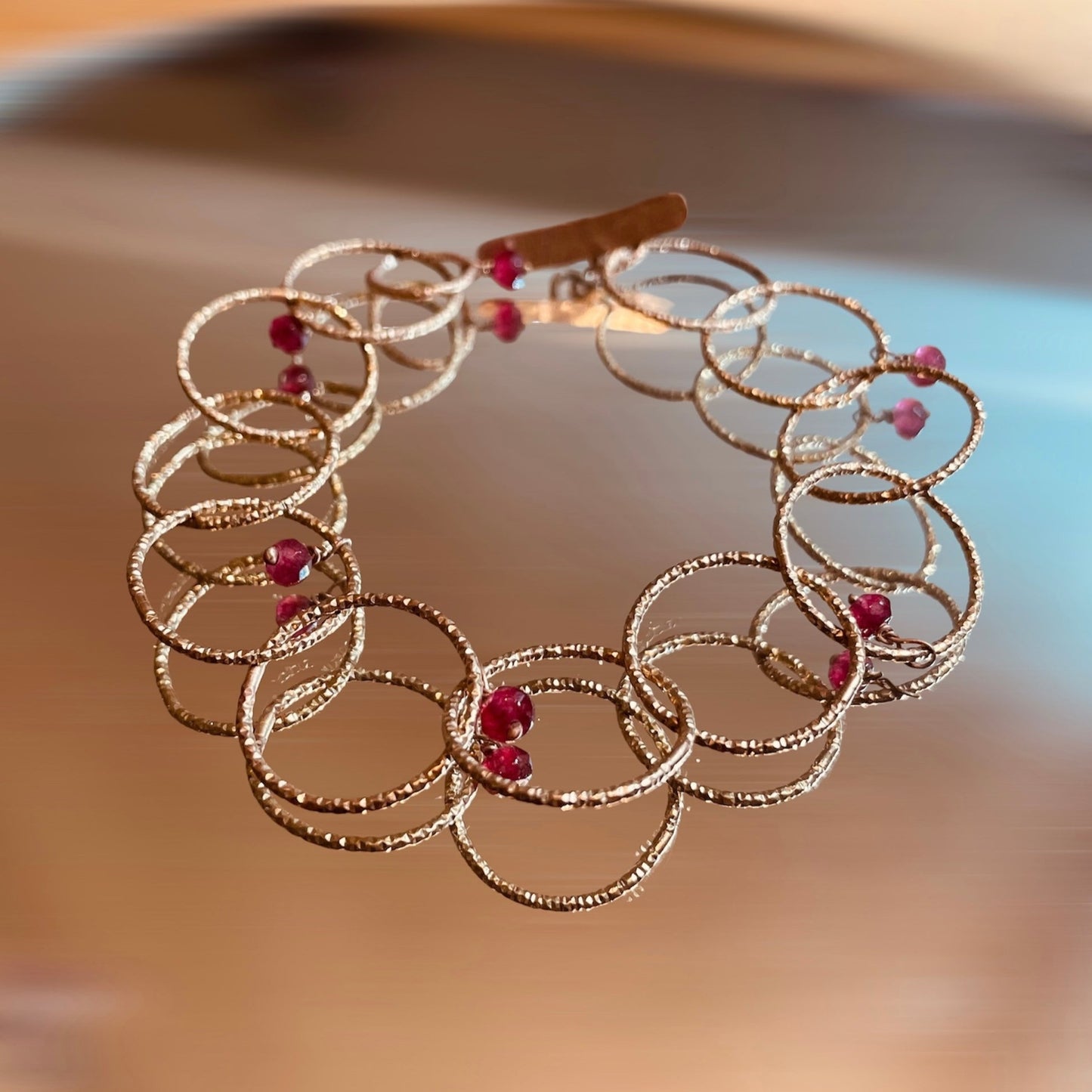 Bracciale ‘Cleo’, in bronzo diamantato