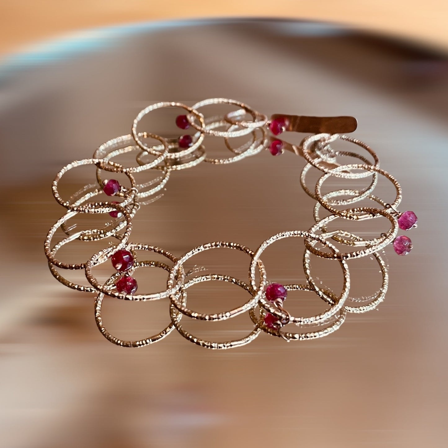 Bracciale ‘Cleo’, in bronzo diamantato