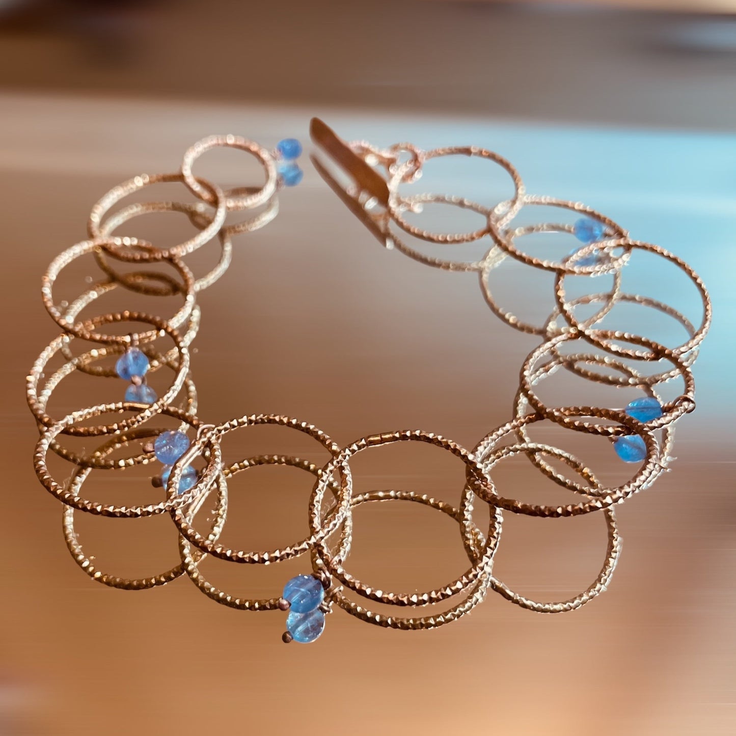 Bracciale ‘Cleo’, in bronzo diamantato