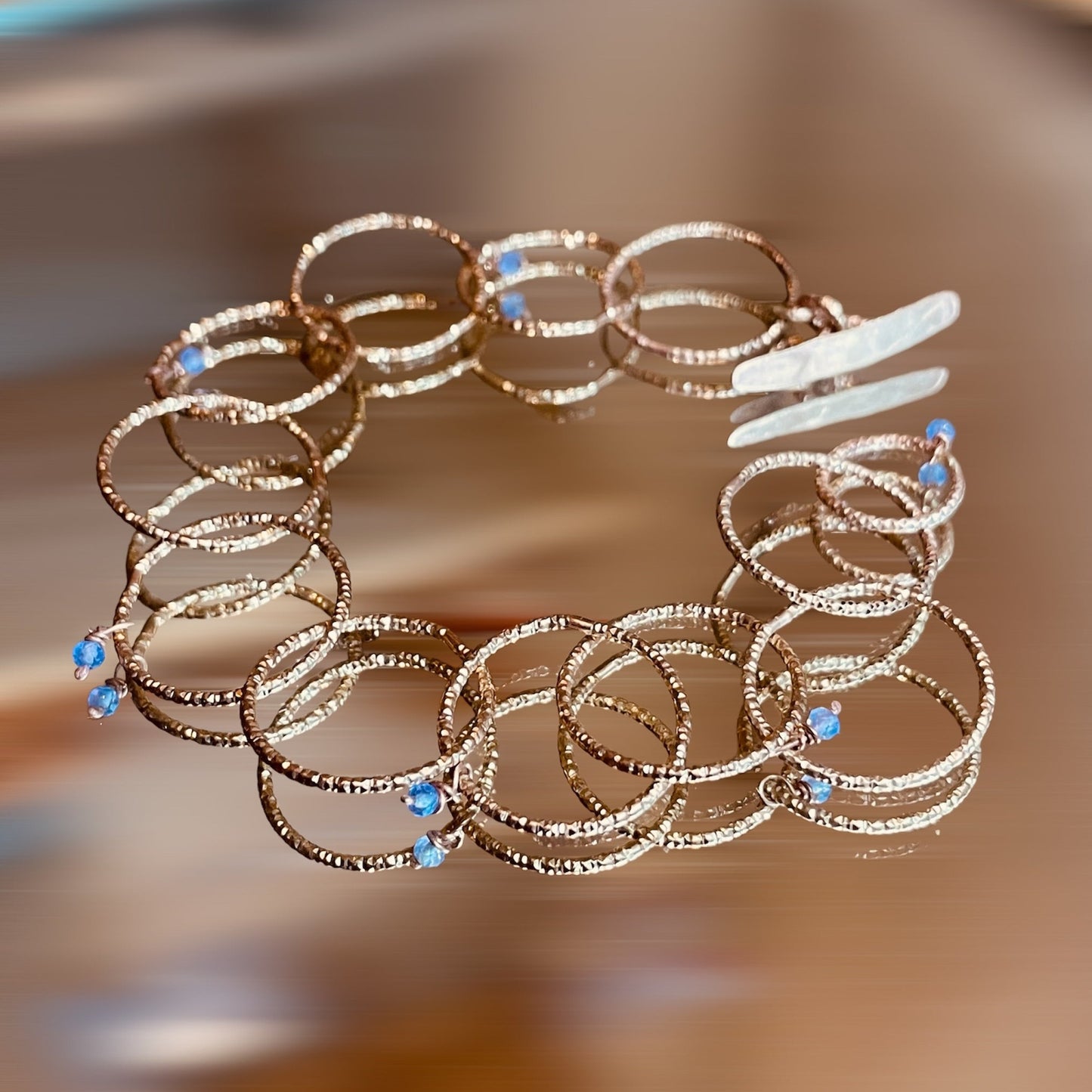Bracciale ‘Cleo’, in bronzo diamantato