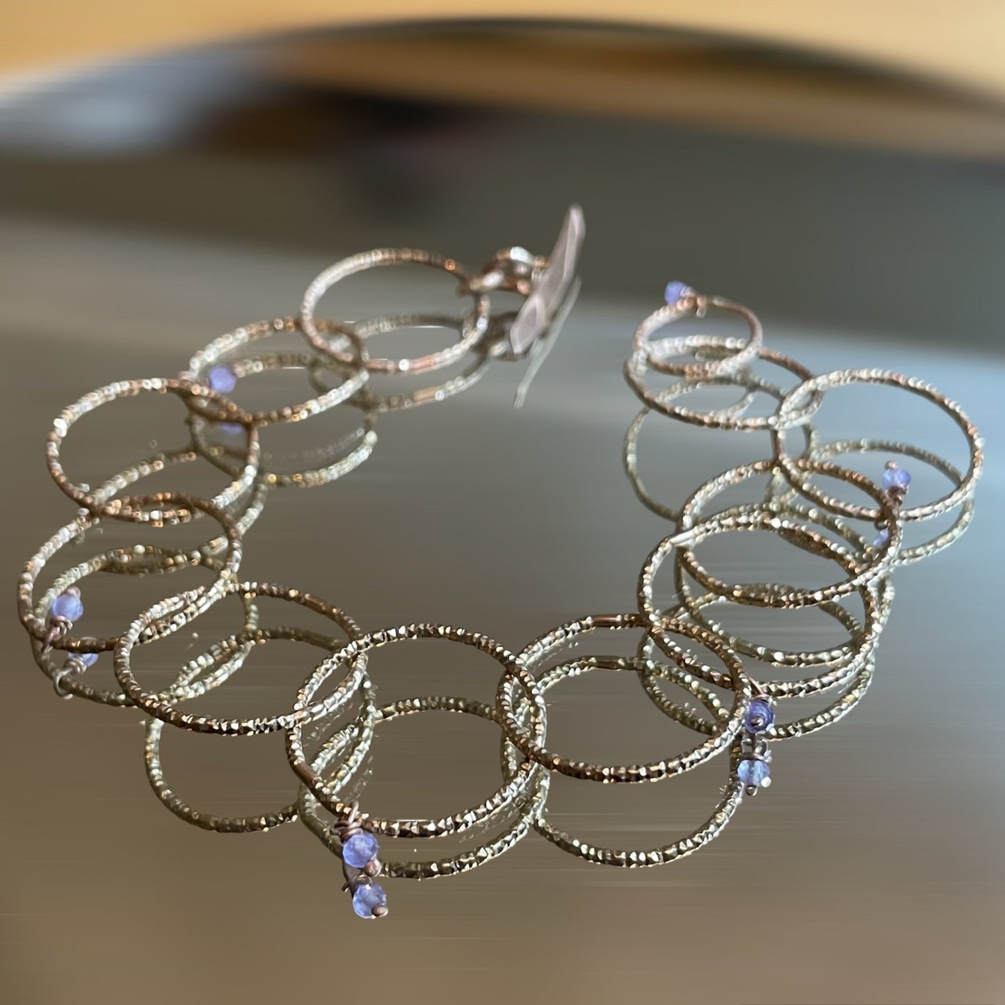 Bracciale ‘Cleo’, in bronzo diamantato