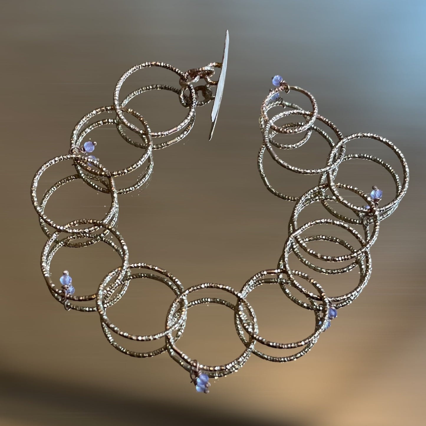 Bracciale ‘Cleo’, in bronzo diamantato