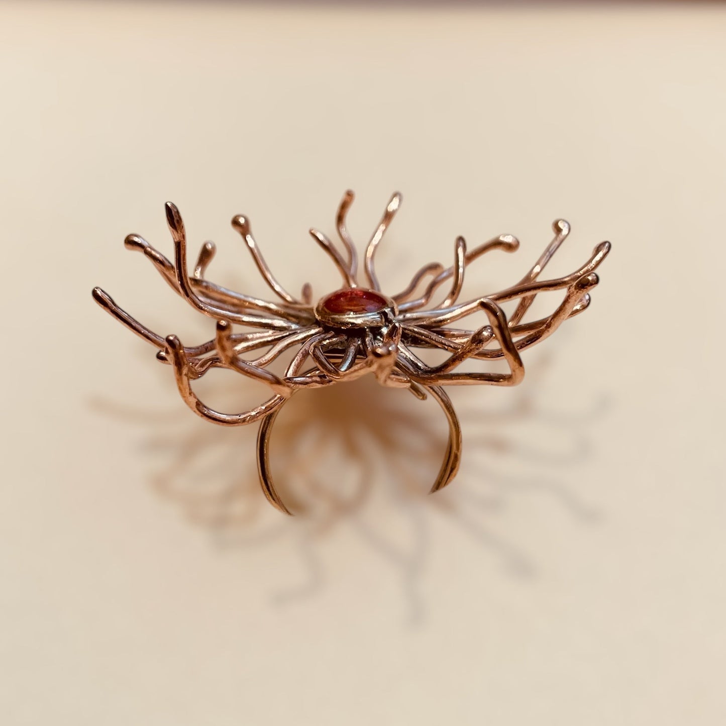 'Sunrise' anello in bronzo rosso